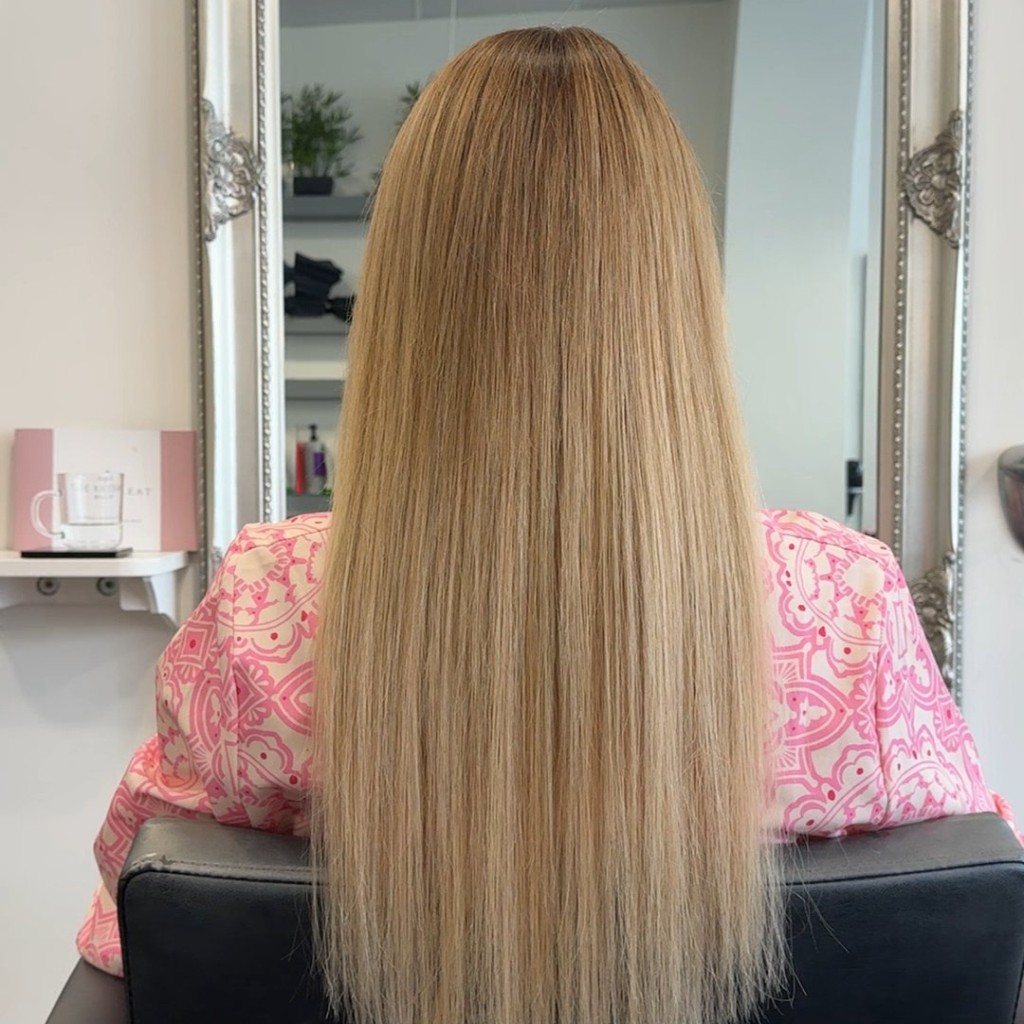 Professional hair extensions by Alina Kalinichenko in Ryde.